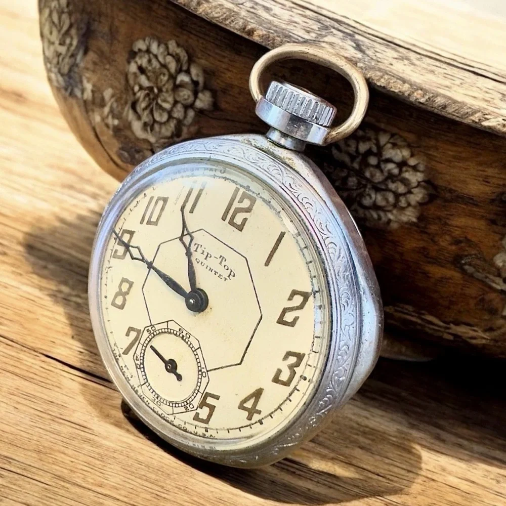 Antique 1925 Tip-Top Mechanical Pocket Watch